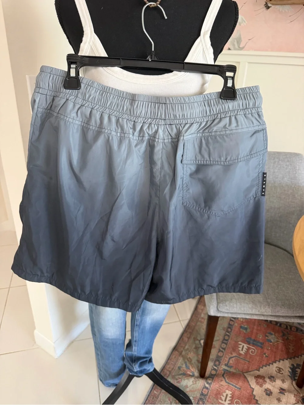 $190 Stampd Gradient Trunk swim/water-resistant shorts Men’s large Drawstring